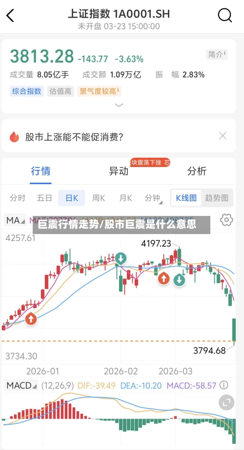 巨震行情走势/股市巨震是什么意思