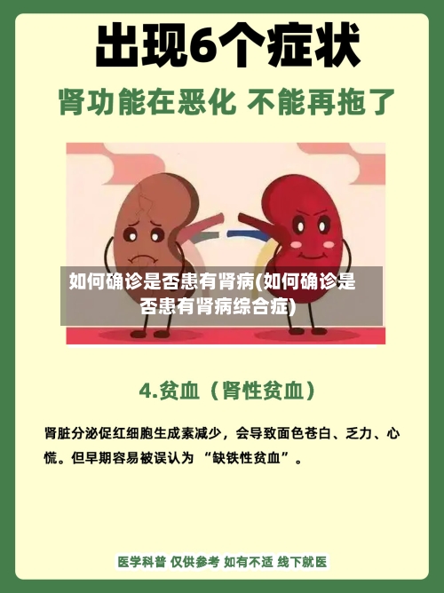 如何确诊是否患有肾病(如何确诊是否患有肾病综合症)