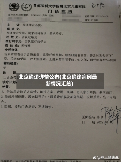 北京确诊详情公布(北京确诊病例最新情况汇总)