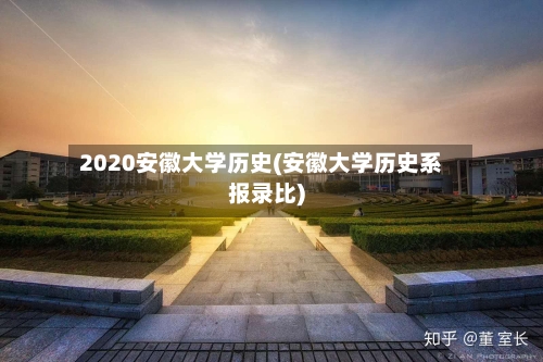 2020安徽大学历史(安徽大学历史系报录比)