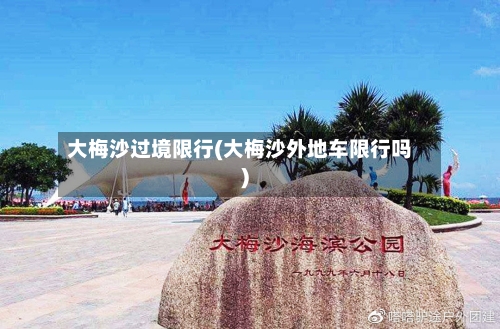 大梅沙过境限行(大梅沙外地车限行吗)