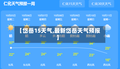 【岱岳15天气,最新岱岳天气预报】