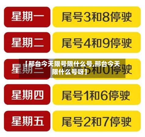 【邢台今天限号限什么号,邢台今天限什么号呀】