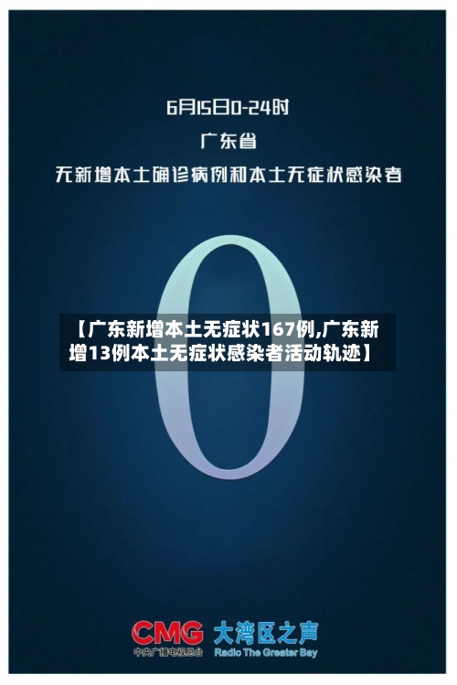 【广东新增本土无症状167例,广东新增13例本土无症状感染者活动轨迹】