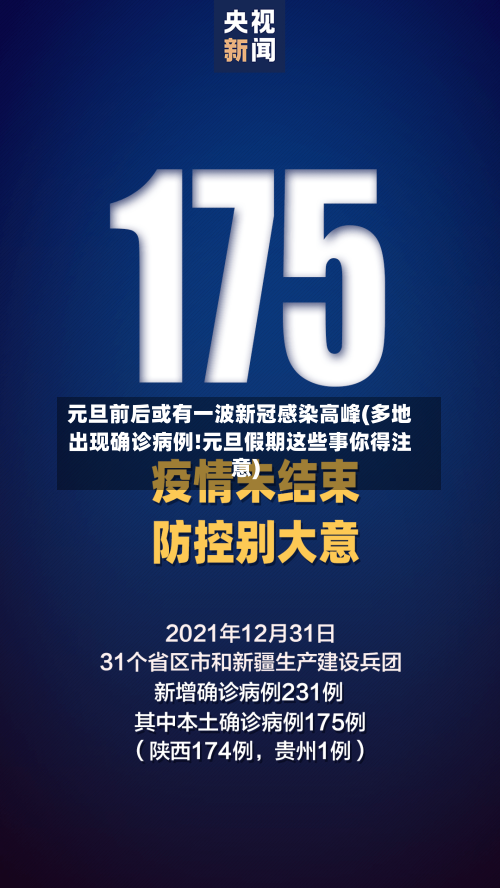元旦前后或有一波新冠感染高峰(多地出现确诊病例!元旦假期这些事你得注意)