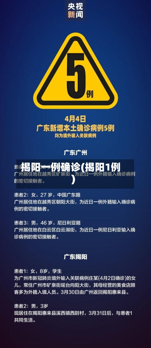 揭阳一例确诊(揭阳1例)