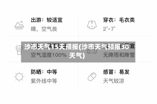 沙市天气15天预报(沙市天气预报30天气)