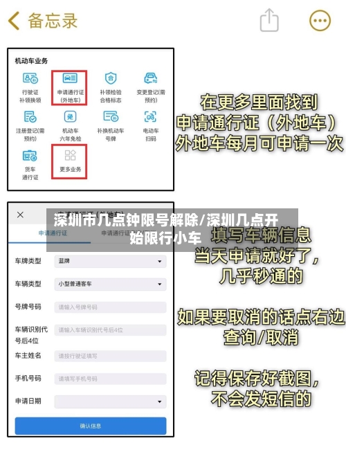 深圳市几点钟限号解除/深圳几点开始限行小车