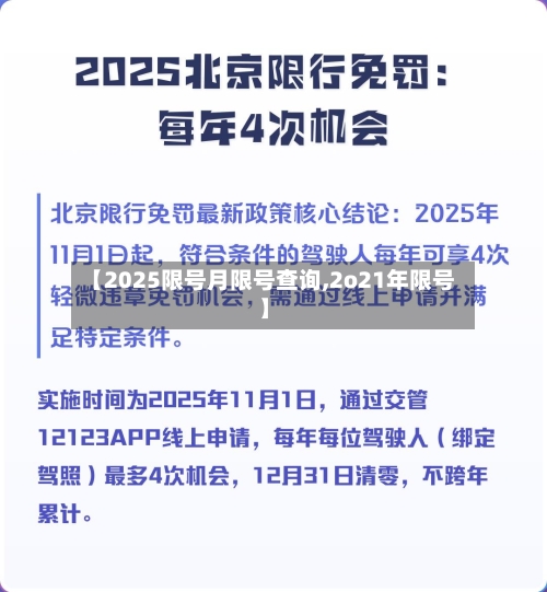 【2025限号月限号查询,2o21年限号】