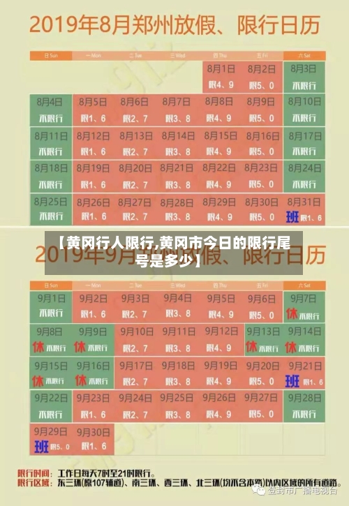 【黄冈行人限行,黄冈市今日的限行尾号是多少】