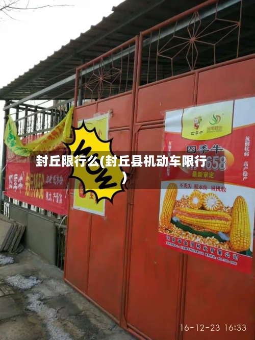 封丘限行么(封丘县机动车限行)