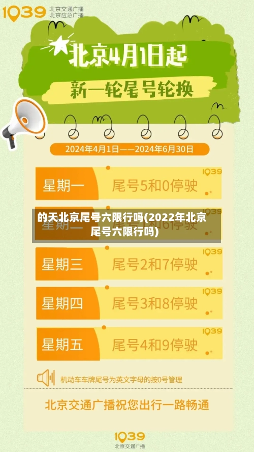 的天北京尾号六限行吗(2022年北京尾号六限行吗)