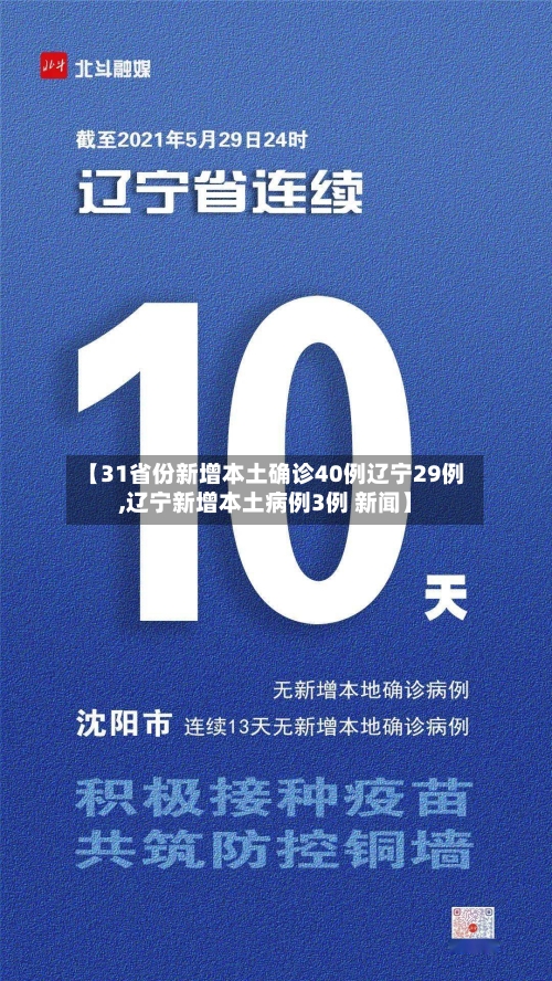 【31省份新增本土确诊40例辽宁29例,辽宁新增本土病例3例 新闻】