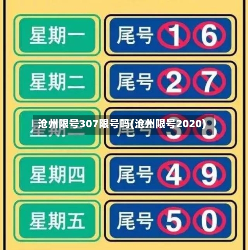 沧州限号307限号吗(沧州限号2020)