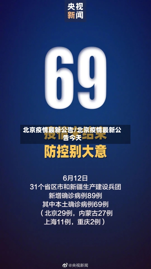 北京疫情最新公告/北京疫情最新公告今天