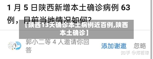 【陕西13天确诊本土病例近百例,陕西 本土确诊】