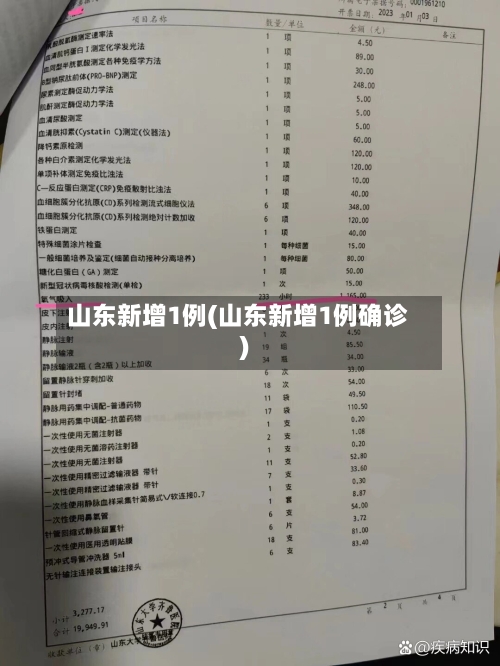山东新增1例(山东新增1例确诊)
