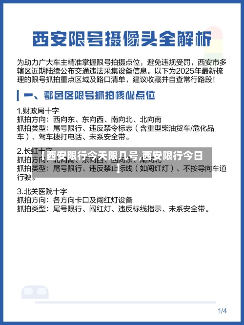 【西安限行今天限几号,西安限行今日】