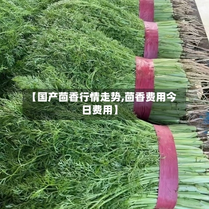 【国产茴香行情走势,茴香费用今日费用】