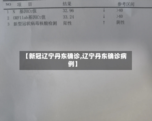 【新冠辽宁丹东确诊,辽宁丹东确诊病例】