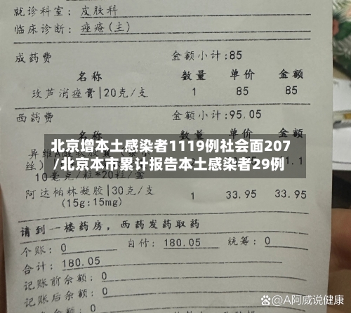 北京增本土感染者1119例社会面207/北京本市累计报告本土感染者29例