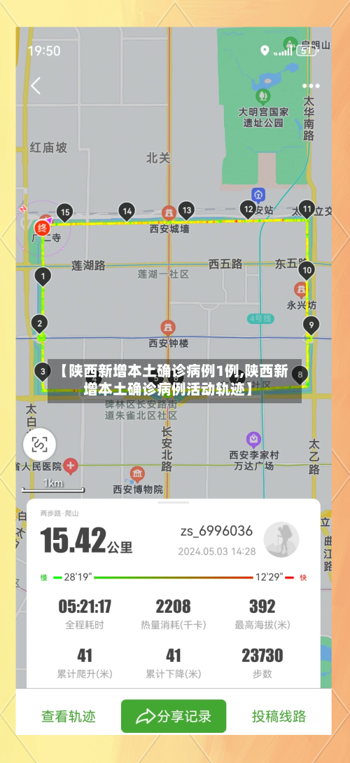 【陕西新增本土确诊病例1例,陕西新增本土确诊病例活动轨迹】