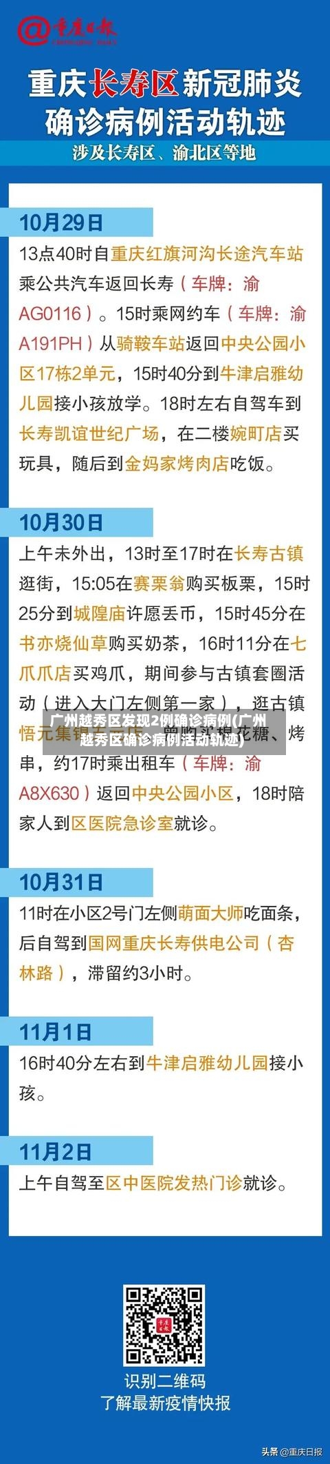 广州越秀区发现2例确诊病例(广州越秀区确诊病例活动轨迹)