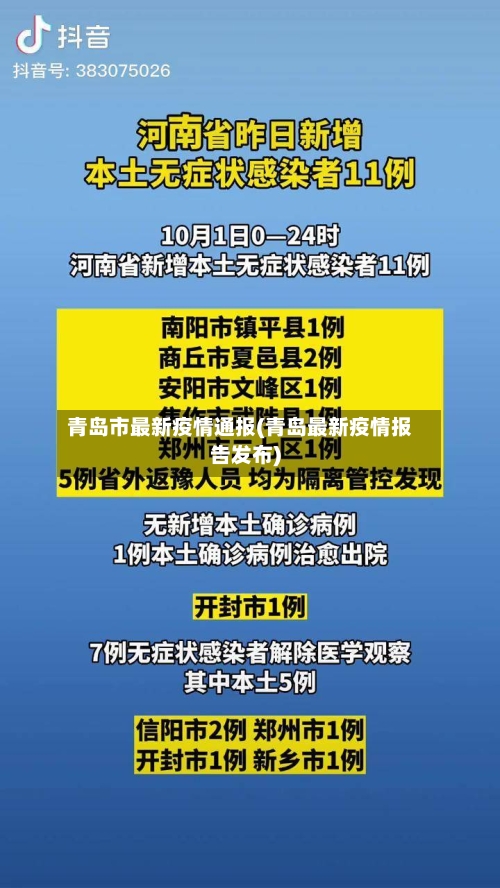 青岛市最新疫情通报(青岛最新疫情报告发布)