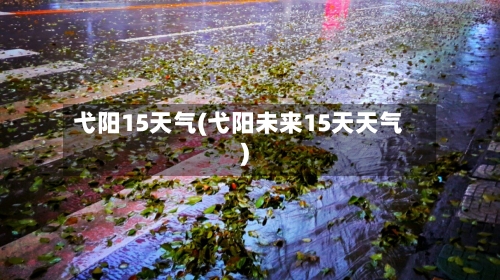 弋阳15天气(弋阳未来15天天气)