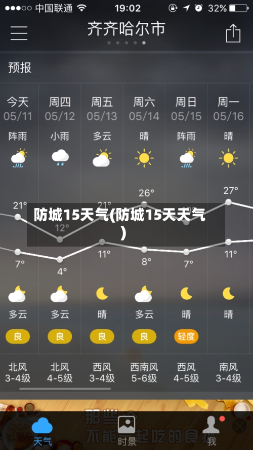 防城15天气(防城15天天气)