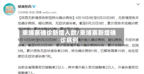 柬埔寨确诊新增人数/柬埔寨新增确诊病例