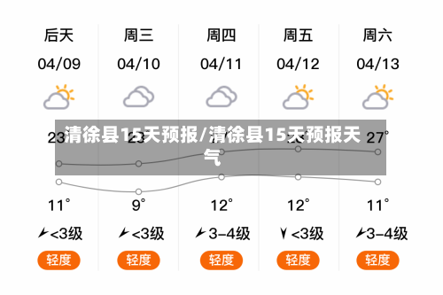 清徐县15天预报/清徐县15天预报天气
