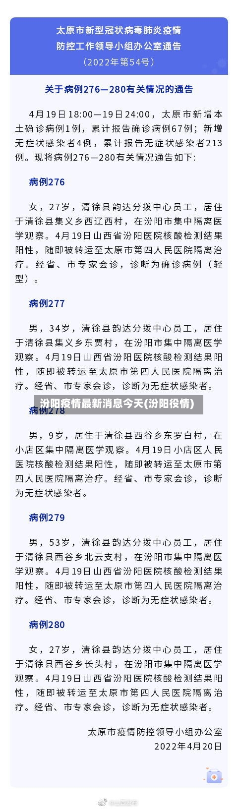 汾阳疫情最新消息今天(汾阳役情)