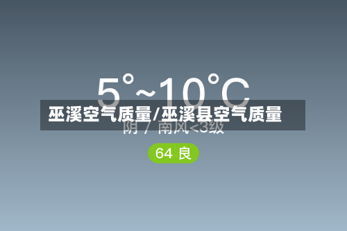 巫溪空气质量/巫溪县空气质量