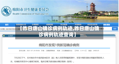 【昨日唐山确诊病例轨迹,昨日唐山确诊病例轨迹查询】