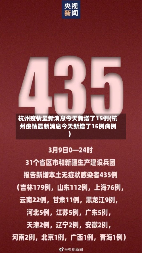 杭州疫情最新消息今天新增了15例(杭州疫情最新消息今天新增了15例病例)