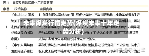 未来煤炭行情走势(煤炭未来十年走势分析)