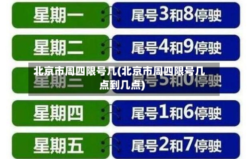 北京市周四限号几(北京市周四限号几点到几点)