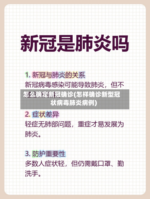 怎么确定新冠确诊(怎样确诊新型冠状病毒肺炎病例)