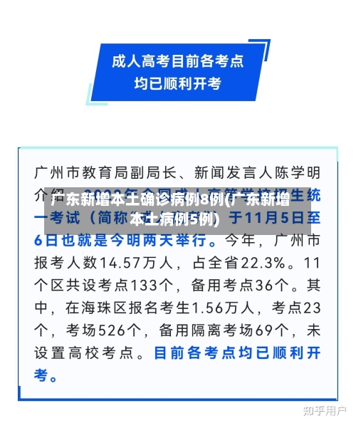 广东新增本土确诊病例8例(广东新增本土病例5例)