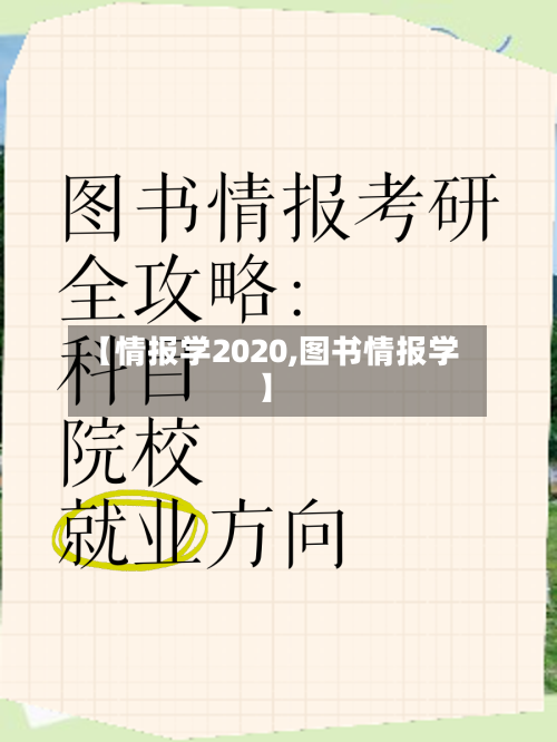 【情报学2020,图书情报学】