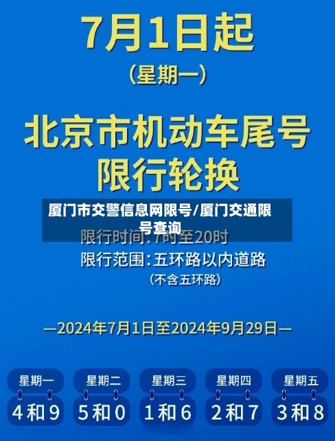 厦门市交警信息网限号/厦门交通限号查询