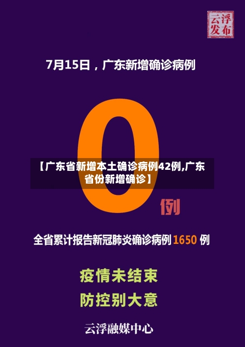 【广东省新增本土确诊病例42例,广东省份新增确诊】