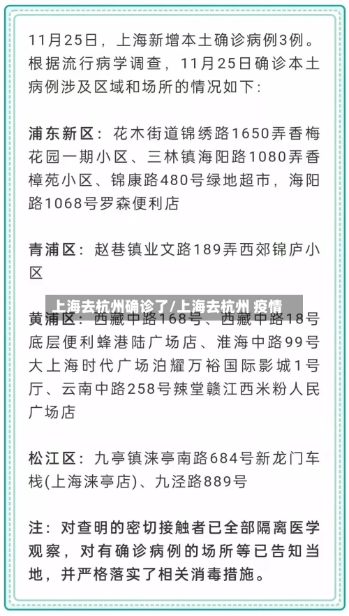上海去杭州确诊了/上海去杭州 疫情
