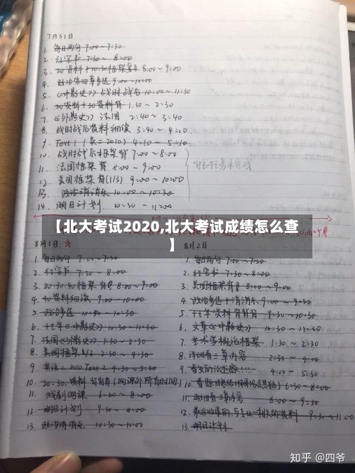【北大考试2020,北大考试成绩怎么查】