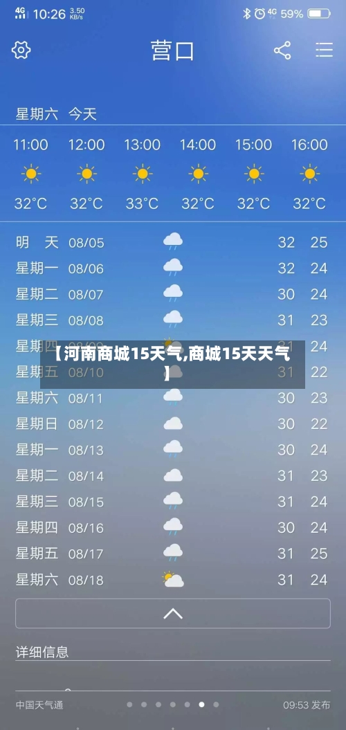 【河南商城15天气,商城15天天气】