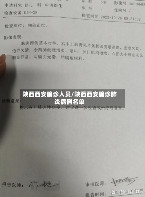 陕西西安确诊人员/陕西西安确诊肺炎病例名单