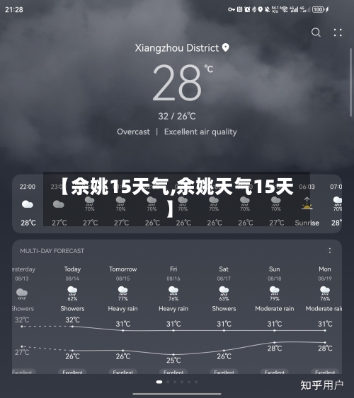 【佘姚15天气,余姚天气15天】