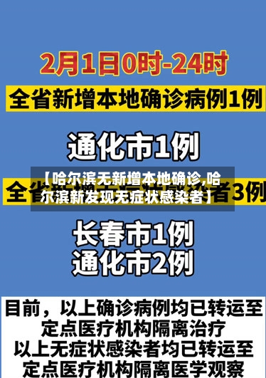 【哈尔滨无新增本地确诊,哈尔滨新发现无症状感染者】