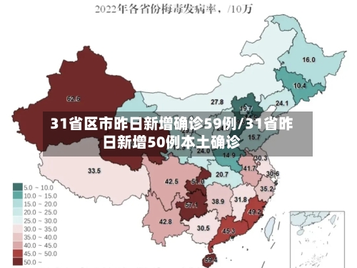 31省区市昨日新增确诊59例/31省昨日新增50例本土确诊